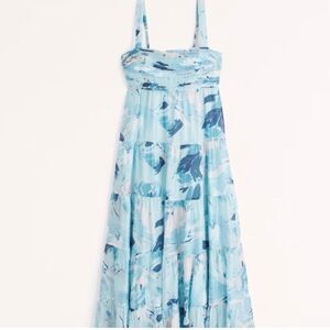 Abercrombie & FitchTiered Ruched Babydoll Maxi